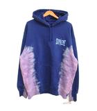 シュプリーム SUPREME 21AW Bleached Hooded Sweatshirt タイダイ柄 パーカー ブリーチ フーディ 紫 パープル L IBO84