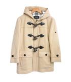 バーバリーブラックレーベル BURBERRY BLACK LABEL ノバチェック ダッフルコート 中綿 キルティング トグル ベージュ L IBO84