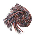 ジャーナルスタンダード JOURNAL STANDARD 美品 ウール マフラー マルチストライプ フリンジ マルチカラー 1127