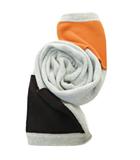 ビームスボーイ BEAMS BOY 美品 別注 ロバートマッキー ROBERT MACKIE ポケット付き ニットマフラー ストール グレー オレンジ 茶 1127