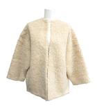 ドゥーズィエムクラス DEUXIEME CLASSE アーポワンウテセ a point etc 美品 21AW ファーブルゾン ボアジャケット コート F ナチュラル ベージュ