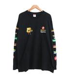 シュプリーム SUPREME 25SS Sponge Bob Castelli Cycling L/S Tee スポンジボブ Tシャツ 長袖 XL 黒 ブラック
