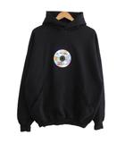 バレンシアガ BALENCIAGA タグ付 24SS VALENTINE CD HOODIE バレンタイン スウェットパーカー フーディ ダメージ加工 オーバーサイズ 1 黒 ブラック 739024 ■MNK3
