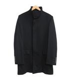 グッチ GUCCI ウールメルトン スタンドカラーコート 46 黒 ブラック ■MNK3