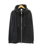 美品 MERYL HIGH TENSION LINE ZIP PARKA ジップ パーカー ダブルジップ フーディ OL 黒 B469 1215