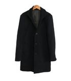 テットオム TETE HOMME カシミヤブレンド チェスターコート サイズ4 黒 ブラック IBO88