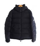 モンクレール MONCLER MONTGENEVRE モンジュネーブ ダウンジャケット フード付 ワッペン ウール 2 約M 灰 ダークグレー 系 E20914033805 ■MNK4 0118