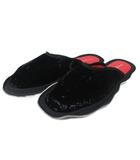 メゾンマルジェラ 22 Maison Margiela 22 美品 Travel ラウンドトゥ スリッポン トラベル スリッパ フラットシューズ ファスナー収納 41 黒 ブラック S57WX0081