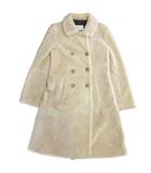 マックスマーラ MAX MARA 最高級 白タグ テディベア ダブルブレスト コート ロング丈 40 白 ホワイト 0127 ■MNK4