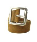 ポロ ラルフローレン POLO RALPH LAUREN ベルト ヌバック レザー ハトメ 茶 ブラウン 0130 IBO90