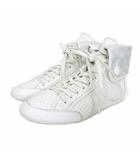 ルイヴィトン LOUIS VUITTON モノグラム パンチングレザー スニーカー ハイカット 白 ホワイト 35 約22.5cm IBO78
