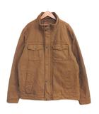 リーバイス Levi's カバーオール 中綿ジャケット ブルゾン スタンドカラー 裏地 キルティング L 茶 ブラウン ■MNK4 0128