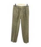 イヴサンローラン YVES SAINT LAURENT ヴィンテージ パンツ スラックス ストレート センタープレス ウール 73 茶 ブラウン 0213