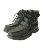 ポロ バイ ラルフローレン Polo by Ralph Lauren スノーブーツ シューズ ベルト レザー 黒 ブラック 0216