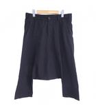 ブラックコムデギャルソン BLACK COMME des GARCONS AD2011 サルエルパンツ ストライプ ストレッチ 変形デザイン XS 黒 ブラック 系 1H-P008 0205