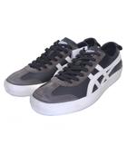 オニツカタイガー Onitsuka Tiger タグ付 MEXICO 66 IM 1183C549 001 スニーカー ダメージ加工 ローカット イタリア製 27.5cm 黒白 ブラック ホワイト 0209