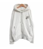 MAGLIA CARDIGAN マグリア ジップアップ パーカー フーディ ロゴ ワッペン 大きいサイズ XXL 白 ホワイト D20918401000 ■MNK5