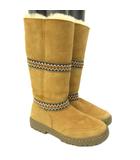 アグ UGG SUNDANCE サンダンス ムートンブーツ 厚底 チロリアンテープ 茶 ブラウン 7 約23cm IBO90