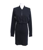 ワイズ Y's ヨウジヤマモト ヴィンテージ 94AW ブルゾンドッキング ワンピース フェイクレイヤード デザイン 長袖 ロング 黒 ブラック YV-T81-931 IBO90 0218