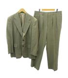 バーバリーズ Burberrys ビジネススーツ セットアップ ジャケット パンツ 背抜き 2B ウール AB6 ベージュ 0220 ■IBO90