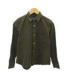 コムデギャルソン COMME des GARCONS 美品 シャツ 無地 長袖 S 茶 ブラウン 0221 ■IBO90