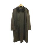 バーバリー ロンドン BURBERRY LONDON ステンカラーコート ライナー付き 裏地 チェック柄 襟 コーデュロイ ロング丈 茶 ブラウン 0307 IBO90