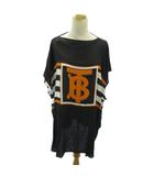 希少 2019 ビーチカプセルコレクション カットソー TBロゴ シルク ノースリーブ S 黒 ブラック 0302 IBO92