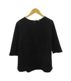 ミューズ ドゥーズィエム クラス MUSE de Deuxieme Classe 美品 カットソー 七分袖 黒 ブラック 0306 IBO92