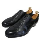 エドワードグリーン EDWARD GREEN 最高級 英国製 チェルシー CHELSEA オックスフォードシューズ ラストF202 革靴 レザー ビジネス ストレートチップ 内羽根 シューツリー付 黒 ブラック 7.5F 26cm相当 0305 IBO80
