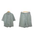 ザラ ZARA セットアップ シャツ ハーフパンツ 半袖 ナイロン S 175/76A カーキ系 /X