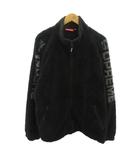 25SS Shoulder Logo Fleece jacket フリースジャケット ブルゾン ロゴ XL 黒 ブラック 0316