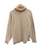チャップス CHAPS ラルフローレン タートルネックニット セーター 長袖 ウール シルク混 L 茶 ブラウン /FF