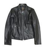 ショット SCHOTT 美品 7644 ニューネイキッド カウレザー シングル ライダース ジャケット 牛革 USA製 40 黒 ブラック
