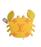ルイヴィトン LOUIS VUITTON バッグチャーム LVクラブ モノグラム ポーチ キーホルダー カニ M01932 黄 イエロー