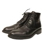 パラブーツ Paraboot レースアップブーツ ストレートチップ UK6.5 黒 ブラック IBO92