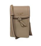 ケイトスペード KATE SPADE KNOTT ノット ノース サウス フォン クロスボディ ショルダーバッグ レザー ペールベラム
