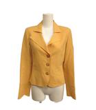 フォクシー ブティック FOXEY BOUTIQUE テーラードジャケット シングル 3B 40 イエロー 21123 IBO94