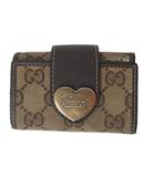 グッチ GUCCI グッチシマ キーケース 6連 GG柄 ハート金具 203551