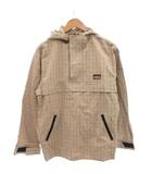 チャップス CHAPS 00s アノラックジャケット コットン S ベージュ チェック柄 フード ハーフジップ 1510-4319 /NU