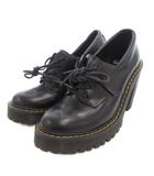 ドクターマーチン DR.MARTENS SALOME ショートブーツ チャンキーヒール レースアップ レザー 36 黒 ブラック /FF IBO96