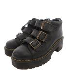 ドクターマーチン DR.MARTENS COPPOLA ベルト ブーツ ショート ステッチ チャンキーヒール レザー 37 黒 ブラック /FF IBO96 ■C