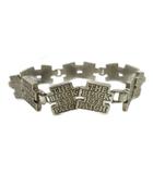 ブラックアイパッチ THE BLACK EYE PATCH 希少 DOUBLE OG LABEL BRACELET SV925 6link シルバー 銀 総重量22.1g ブレスレット