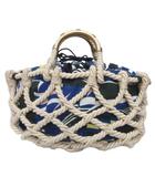 シャネル CHANEL 希少 ロープデザイン ココマーク グラフィック ショルダーバッグ 2WAY Tote bag  26番台 青 ブルー ☆AA★