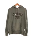 スタンダード カリフォルニア STANDARD CALIFORNIA プルオーバーパーカー フーディ ロゴプリント M オリーブ