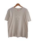 シュプリーム SUPREME 20AW Cross Box Logo Tee クロスボックスロゴ Tシャツ 半袖 M アイボリー USA製 ■MNK9