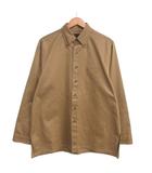 プラダ PRADA ボタンダウンシャツ 長袖 トライアングルロゴ 15 1/2 /39 UCN273 茶 ブラウン