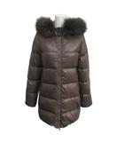 デュベティカ DUVETICA Dyed Fur ダウンファーコート 38 茶 ブラウン IBO100