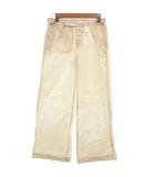 ラルフローレン RALPH LAUREN ワイドパンツ ボタンフライ 7号 白 ホワイト /JI IBO100