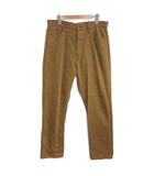 レイルマンデニムパンツ シンチバック ボタンフライ 34 ブラウン