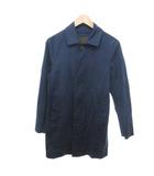 マッキントッシュ MACKINTOSH × ロロピアーナ ステンカラーコート ミドル丈 ネイビー 36  ■AO4